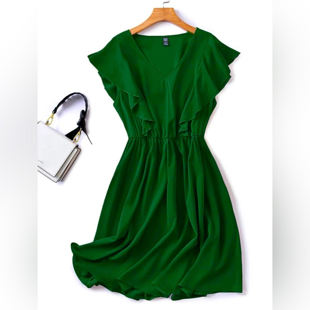 Shein Winter Green Dress